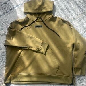 ON CLOUD Light Olive Green Hoodie with Black Accents